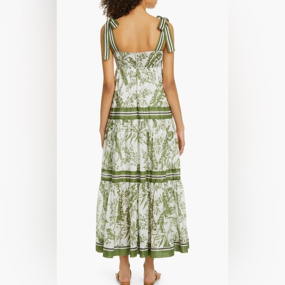 Zimmermann Green Stripe Cotton Sundress - Picture 4 of 8